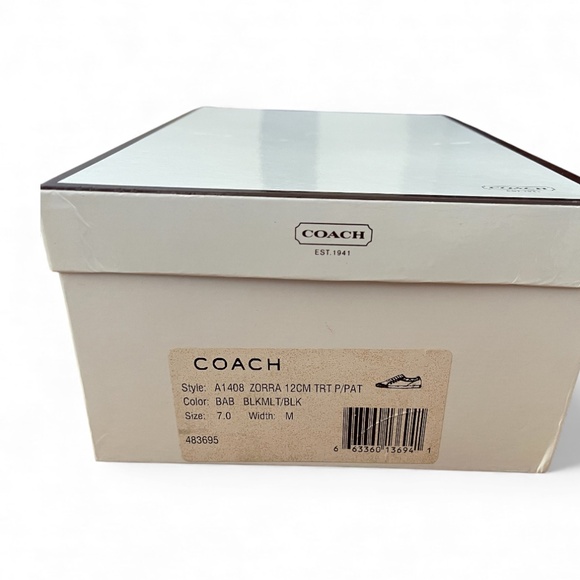 EUC - Coach Women's Shoes Zorra Plaid Sequins Sneakers Size 7 **Worn Once** - Picture 6 of 10